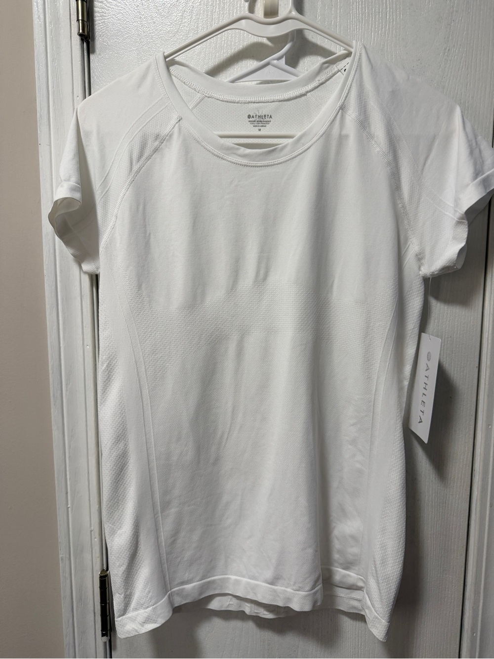 Athleta White Short-Sleeve Performance Tee